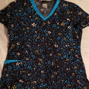 Black scrub top